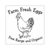 Boerderij Fresh Eggs Biologische Kippen Rubberstempel (Afrduk)
