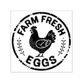 Boerderij Fresh Eggs Chicken Design Zelfinktstempe Zelfinktende Stempel