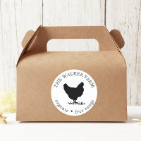 Boerderij Fresh Eggs Classic Ronde Sticker