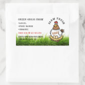 Boerderij Fresh Eggs Custom Egg Carton Label (Tas)