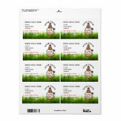 Boerderij Fresh Eggs Custom Egg Carton Label (Full Sheet)