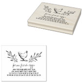 Boerderij Fresh Eggs Dates Egg Karton Stempel (Gestempeld)