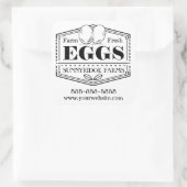 Boerderij Fresh Eggs | Eikarton Sticker Etiket (Tas)