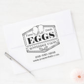 Boerderij Fresh Eggs | Eikarton Sticker Etiket (Envelop)