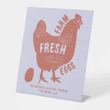 Boerderij Fresh Eggs met bedrijfsnaam boerderij