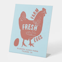 Boerderij Fresh Eggs met bedrijfsnaam boerderij