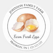 Boerderij Fresh Eggs Modern label (Voorkant)