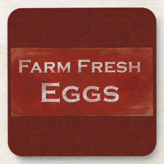 Boerderij Fresh Eggs Onderzetter