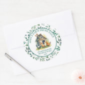 Boerderij Fresh Eggs Recht uit het kippenhok Ronde Sticker