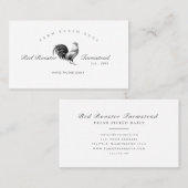 Boerderij Fresh Eggs Rooster Farmstead Rustic Farm Visitekaartje (Voorkant / Achterkant)