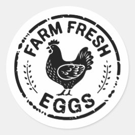 Boerderij Fresh Eggs Rustic Chicken Sticker