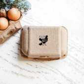 Boerderij Fresh Eggs Script Egg Stempel