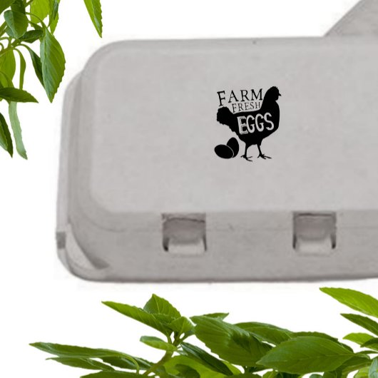Boerderij Fresh Eggs  Script Egg Stempel
