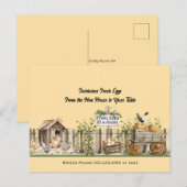 Boerderij Fresh Eggs - Van het kippenhok naar uw t Briefkaart (Voorkant / Achterkant)