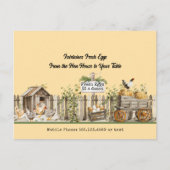 Boerderij Fresh Eggs - Van het kippenhok naar uw t Briefkaart (Voorkant)