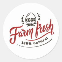 Boerderij Fresh Eggs Word Art