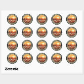 Boerderij Fresh Free Range Chicken Ronde Sticker (Vel)
