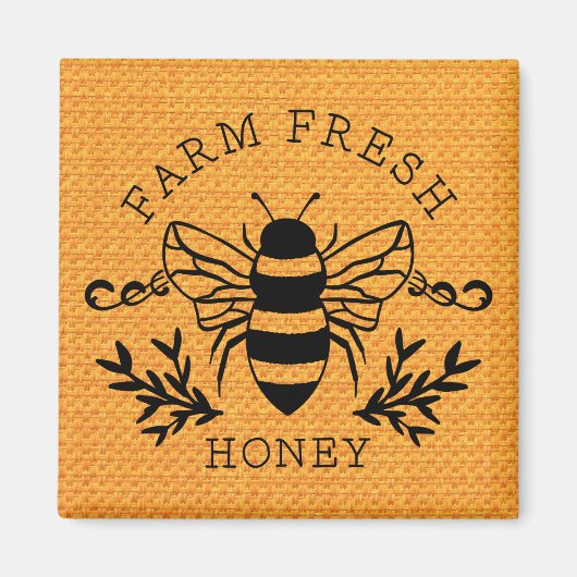 Boerderij Fresh Honey Bee Spring Sign-58219 Magneet (Voorkant)