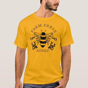 Boerderij Fresh Honey Bee Spring Sign-58219 T-shirt