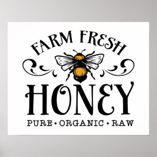 Boerderij Fresh Honey Poster