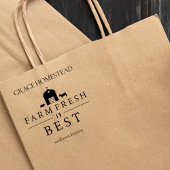 Boerderij Fresh is Best Farmers Market Barn Naam t Rubberstempel