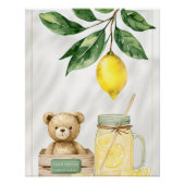 Boerderij Fresh Lemon Baby shower Wall Art Perfect Poster (Voorkant)