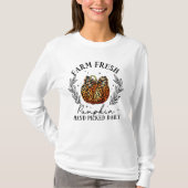 Boerderij Fresh Leopard Pumpkin Elegante Herfst Th T-shirt (Voorkant)