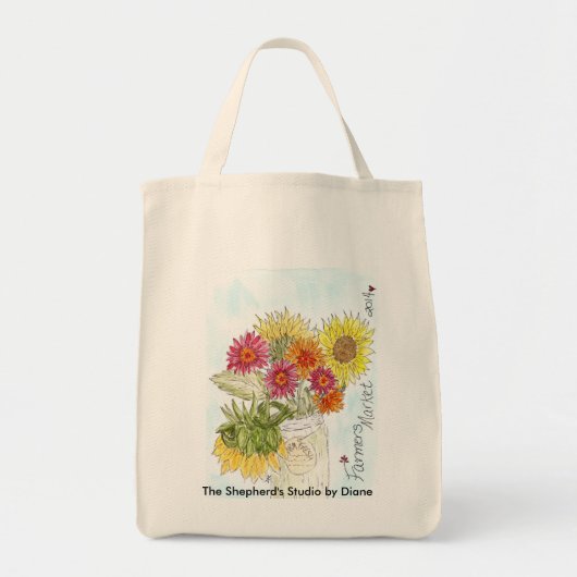 Boerderij Fresh Market Bag Tote Bag (Voorkant)