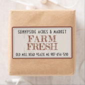 BOERDERIJ FRESH MARKT ETIKET Ivory en Terracotta (Insitu)
