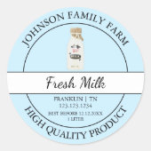 Boerderij Fresh Milk Label (Voorkant)