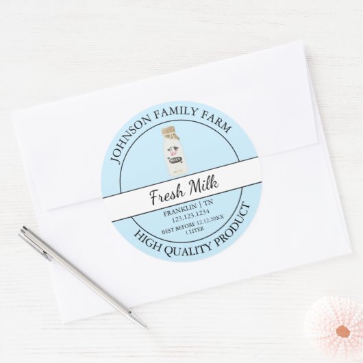 Boerderij Fresh Milk Label (Envelop)