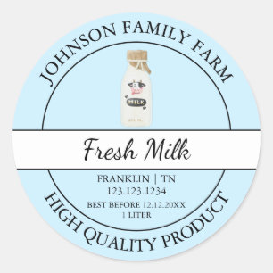 Boerderij Fresh Milk Label