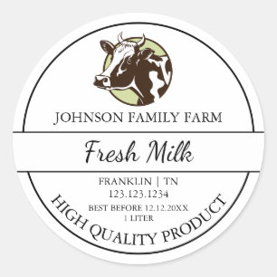 Boerderij Fresh Milk Label