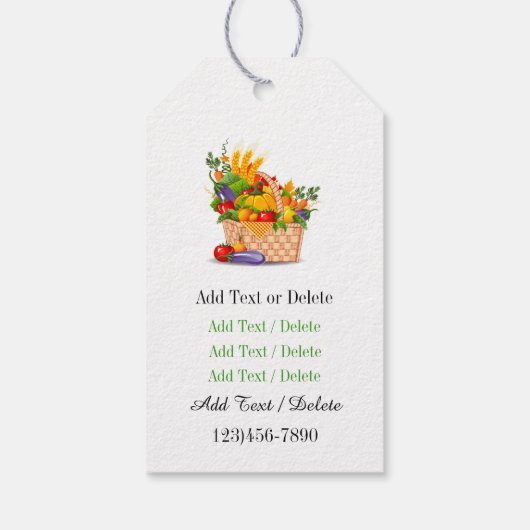 Boerderij Fresh of Organic Gift Label - SRF Cadeaulabel (Achterkant)