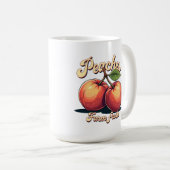 Boerderij Fresh Peaches Coffee Mok (Voorkant rechts)