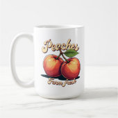 Boerderij Fresh Peaches Coffee Mok (Links)