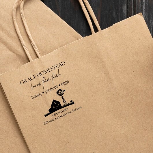 Boerderij Fresh Produce Barn Farmers Market Naam t Rubberstempel