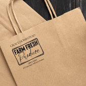 Boerderij Fresh Produce Farmers Market Naam toevoe Rubberstempel