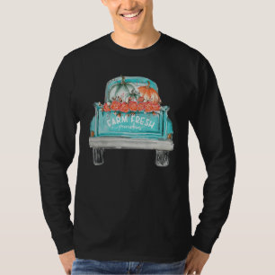 Boerderij Fresh Pumpkin Cute Truck Happy Autumn He T-shirt