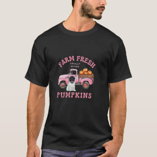 Boerderij Fresh Pumpkins Landseer Newfoundland Dog T-shirt