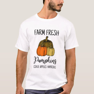 Boerderij Fresh Pumpkins Leopard Pumpkin T-shirt