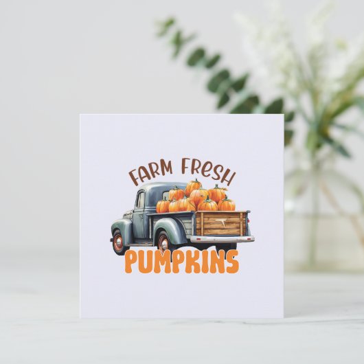 Boerderij Fresh Pumpkins – Rustic Truck (Staand voorkant)