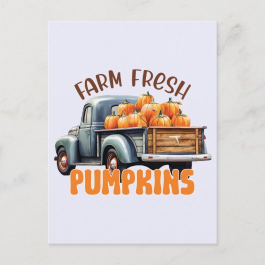 Boerderij Fresh Pumpkins – Rustic Truck Briefkaart (Voorkant)