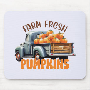 Boerderij Fresh Pumpkins – Rustic Truck Muismat