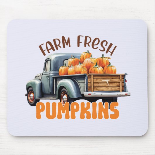 Boerderij Fresh Pumpkins – Rustic Truck Muismat (Voorkant)