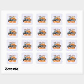 Boerderij Fresh Pumpkins – Rustic Truck Vierkante Sticker (Vel)