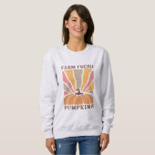 Boerderij Fresh Pumpkins Sweatshirt (Voorkant volledig)