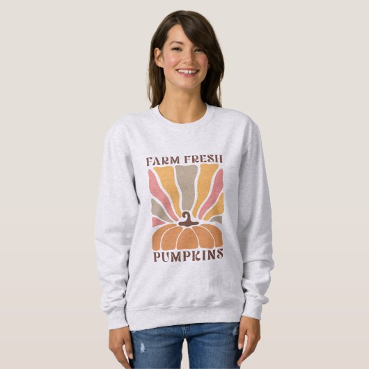 Boerderij Fresh Pumpkins Sweatshirt (Voorkant volledig)