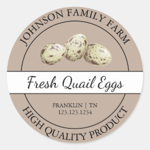Boerderij Fresh Quail Egg Brown Label