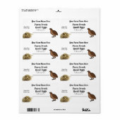 Boerderij Fresh Quail Eggs White Karton Etiket (Full Sheet)